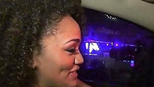 Pulled Ebony POV Pussyfucked After Bj In Car