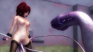 Tied Asian Girl Gets Her Pussy Fucked With Big Dildo. 3d Anime Video