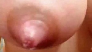 Delectable Big Boobs Dripping With Breast Milk On Webcam