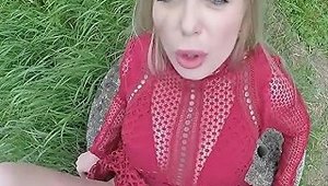 Isabella Clark In Blue Eyed Russian Milf Fucks Outdoors