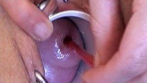 Cervix And Peehole Fucking With Objects Masturbating